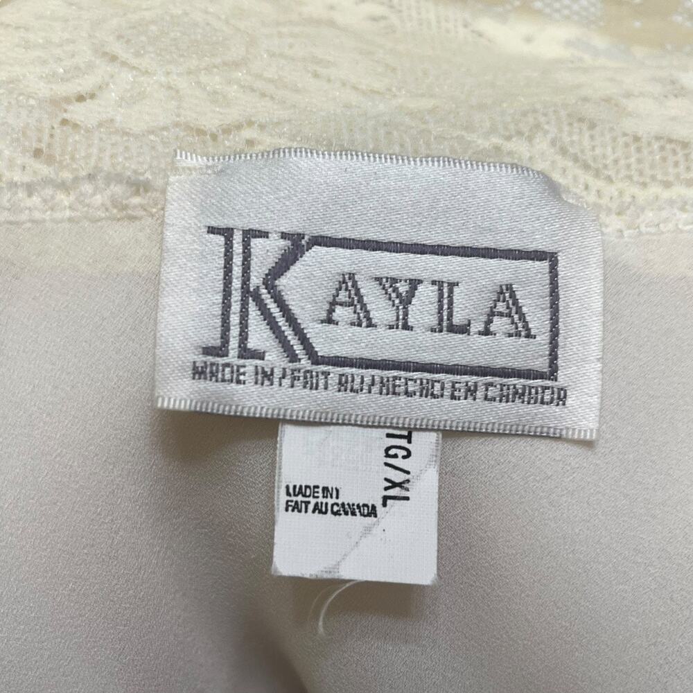 Vintage Kayla lace feminine babydoll lingerie nightgown size XL - Picture 12 of 14